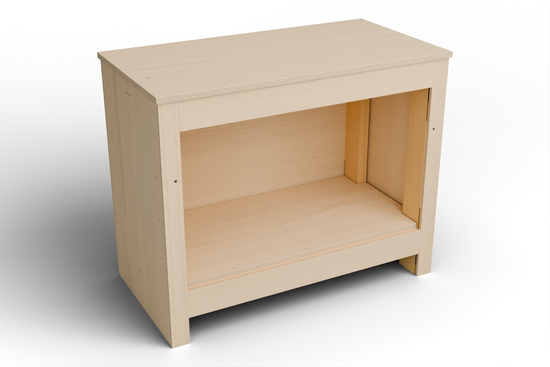 Cover the cabinet frame