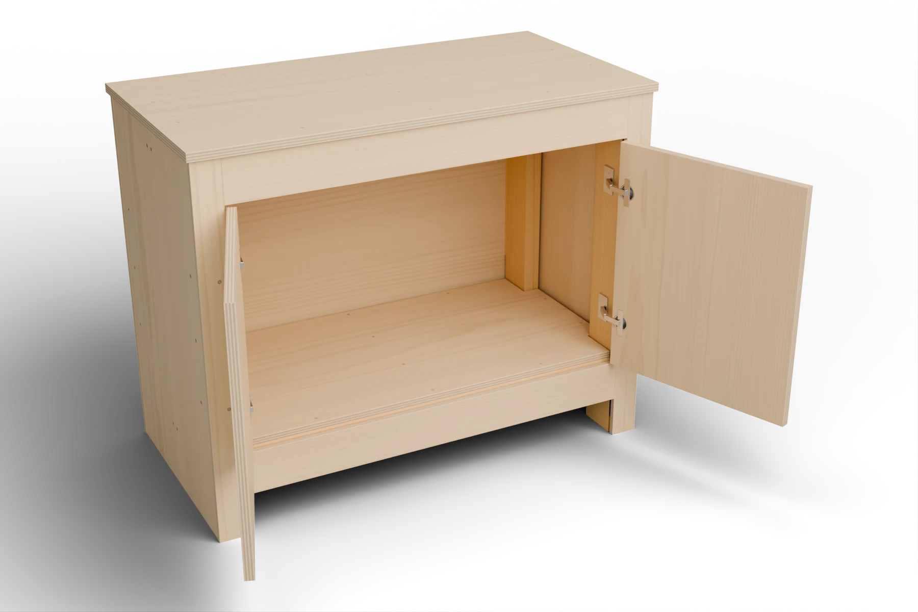 Hang and adjust the cabinet doors