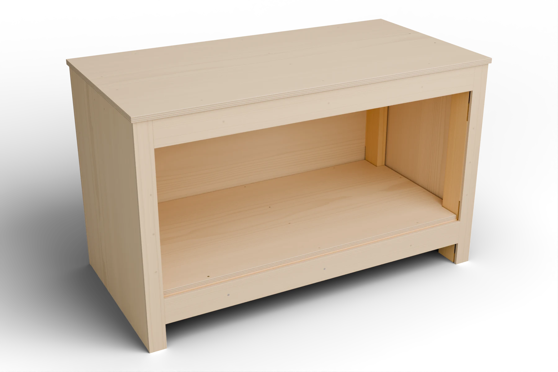 Cover the cabinet frame