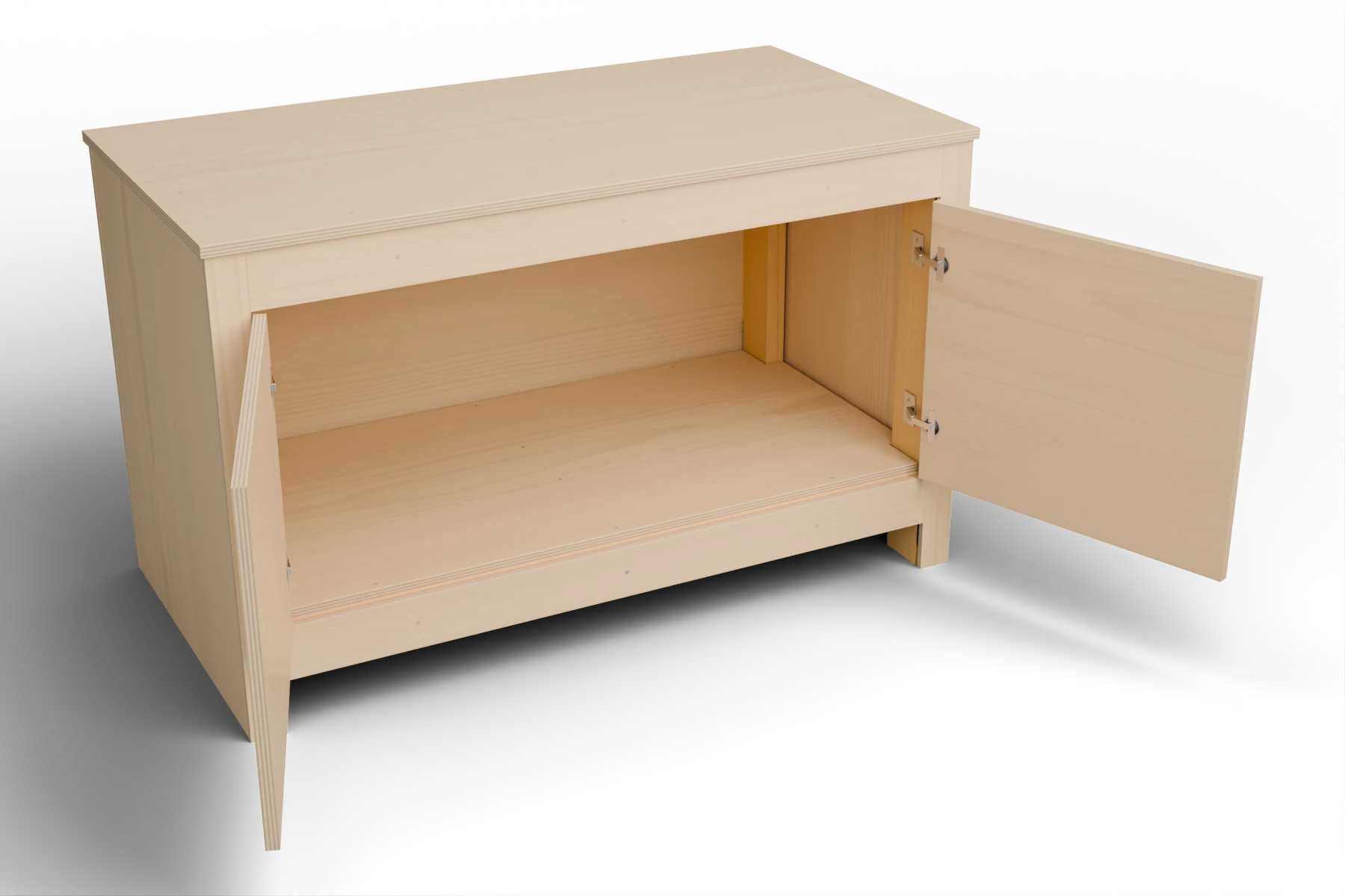 Hang and adjust the cabinet doors